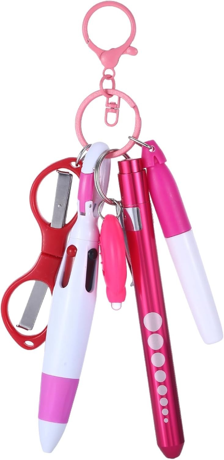 Durable 6-in-1 Nurse Pen Set with Scissors & LED Light – Perfect Gift for Nurses