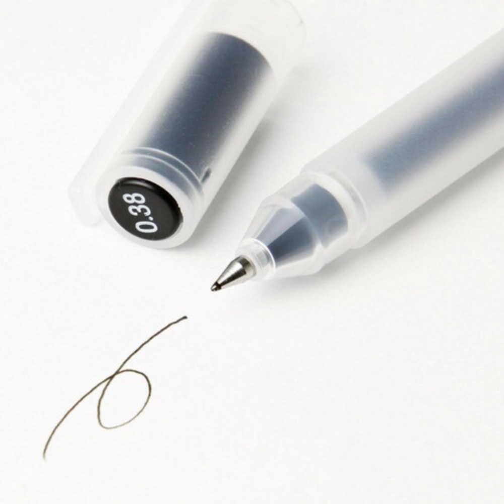 10pcs Muji Moma Japan 0.38/0.5mm Non-toxic Gel Ink Pen 4 Colors Muji Ballpoint