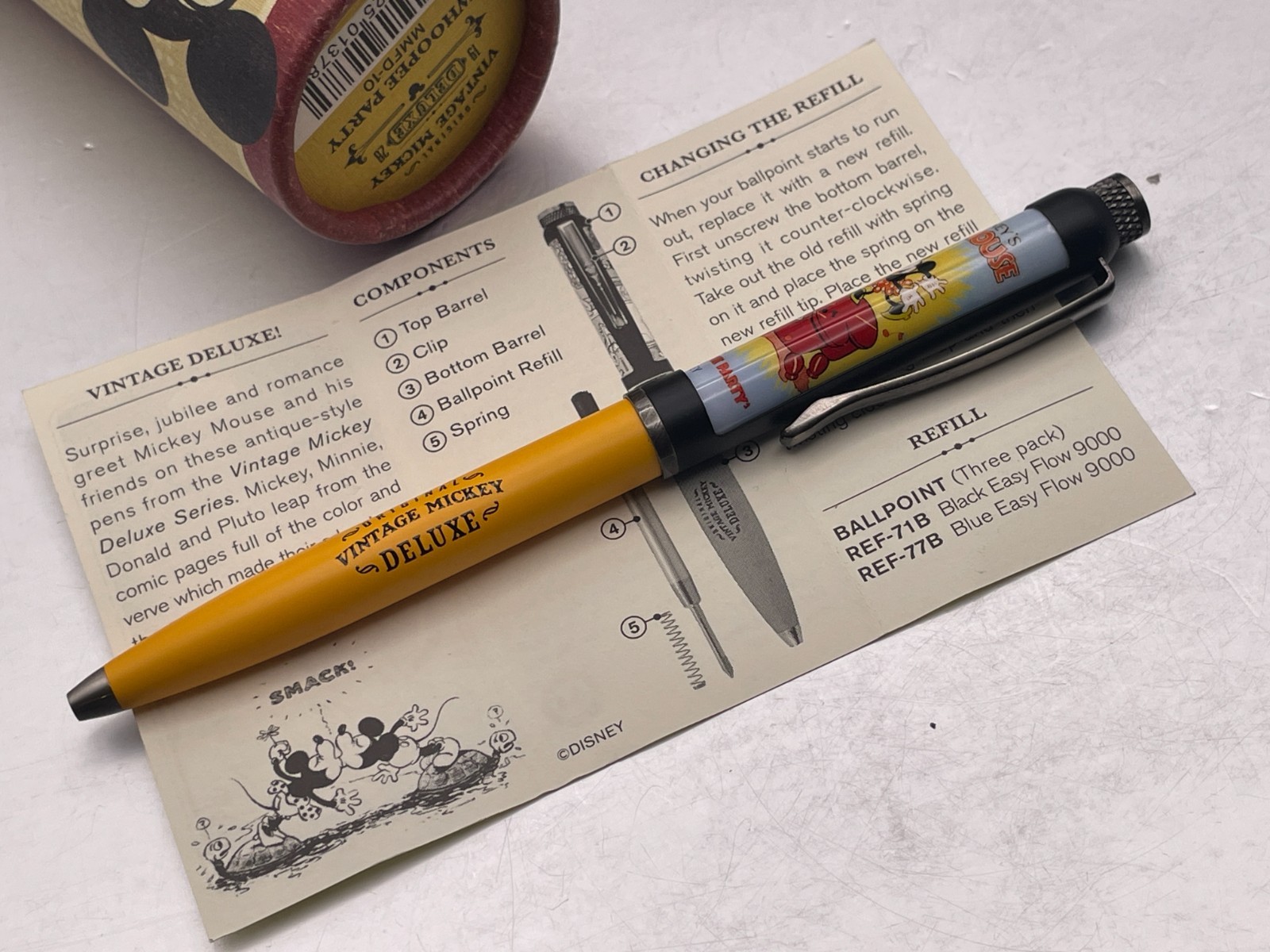 Retro 51 1951 Vintage Mickey Deluxe Mouse Ballpoint Pen Whoopee Party MMFD-10