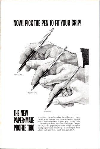 VTG Paper Mate Vintage Double Heart Profile | Pick (1) Pen