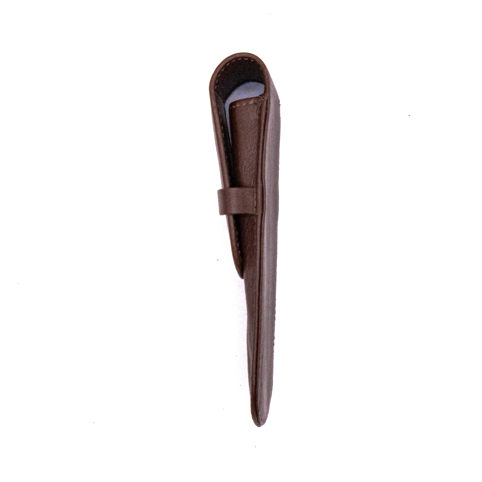 Double Genuine Leather Pen Case, Holds Ballpoint, Rollerball or Fountain Pens