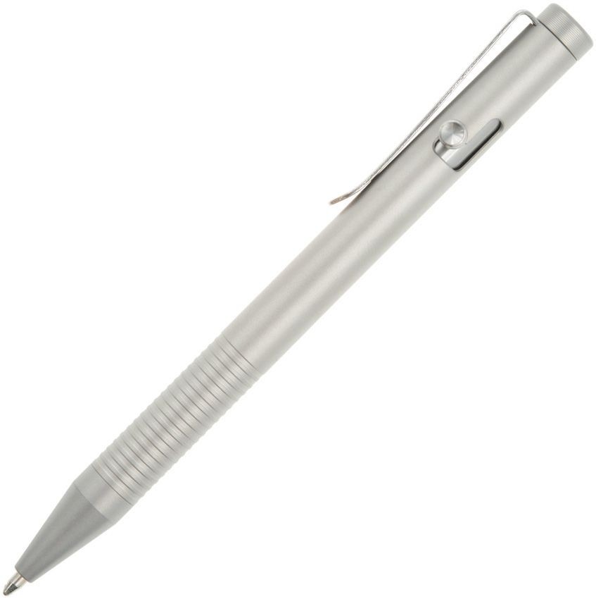 Ketuo Halo Bolt Action Pen Matte Gray Titanium Construction With Pocket Clip