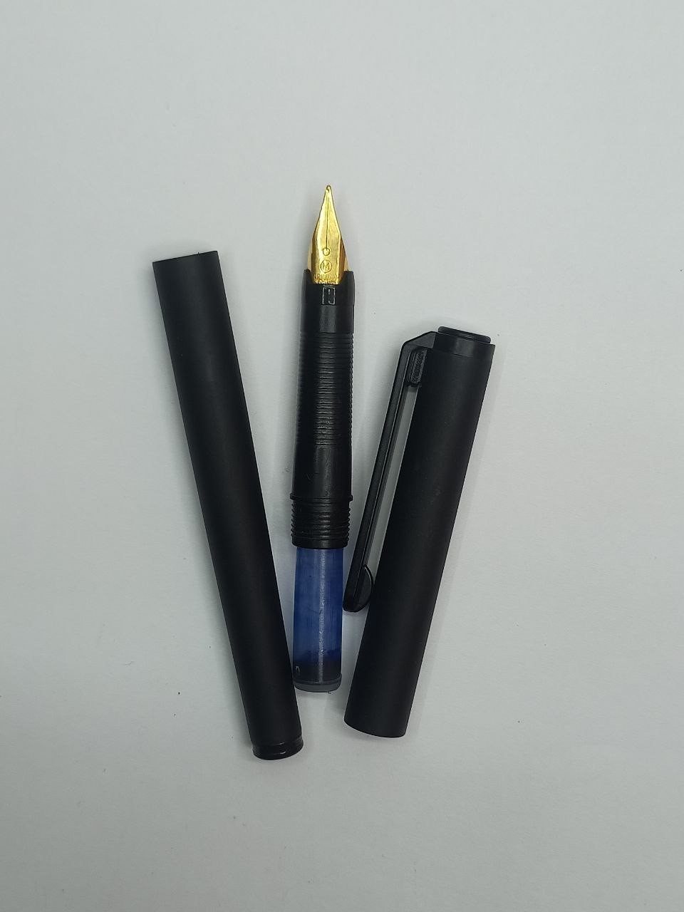 German Black Metal Iridium-Plated Pen Good condition