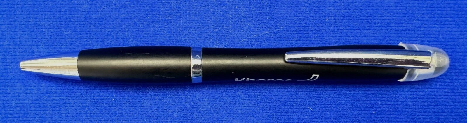 Branded Khoros Twist Activated Black Ballpoint Pen with Black Ink