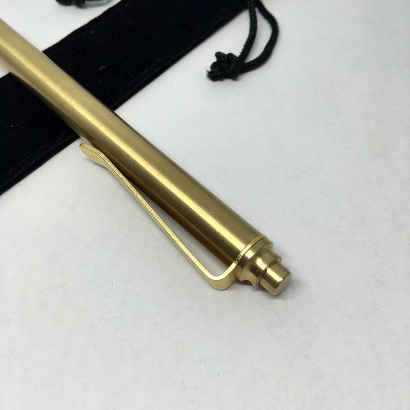Solid Brass Action Pen Automatic Ballpoint Pen Collectible Office Pen Best Gifts