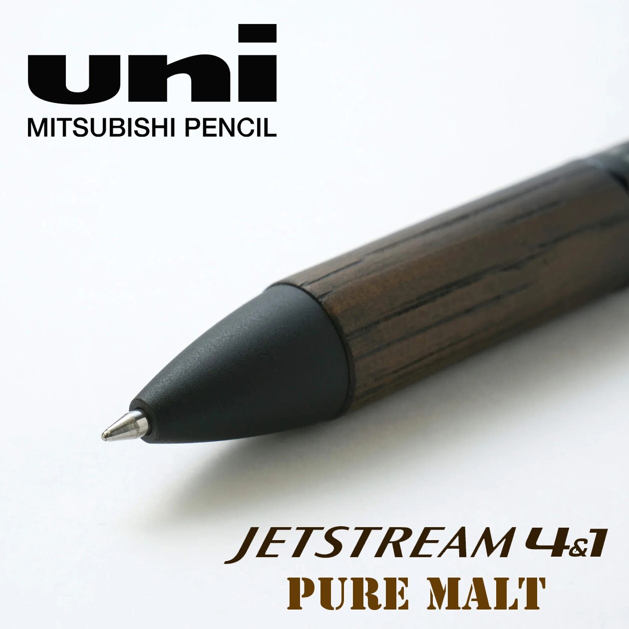 Mitsubishi Uni-Ball JET STREAM 4&1 PURE MALT Grip Ball Point Pen Made in Japan