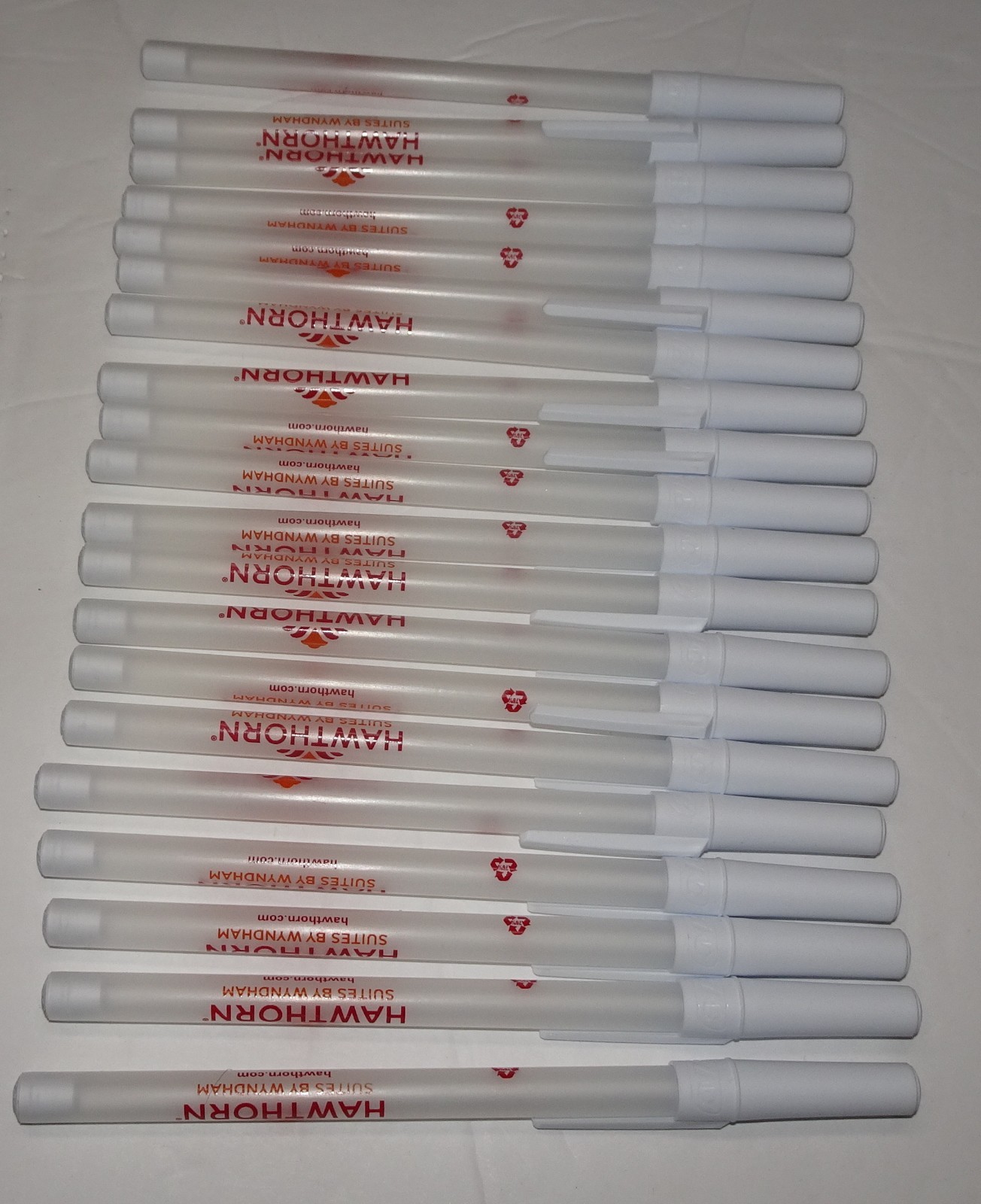LOT OF 20 = Hawthorn suites by Wyndham Advertising pen Ink Black Ink
