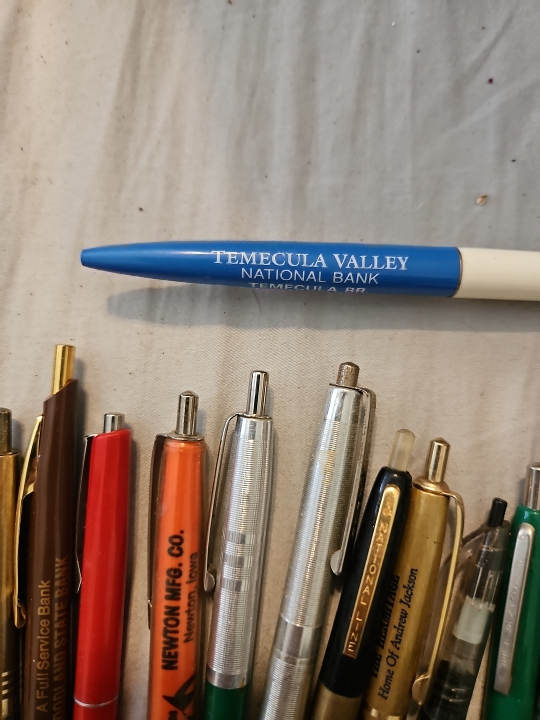 Lot of 15 Vintage Advertising Ballpoint Pens Branded Rare+ Bic Clic
