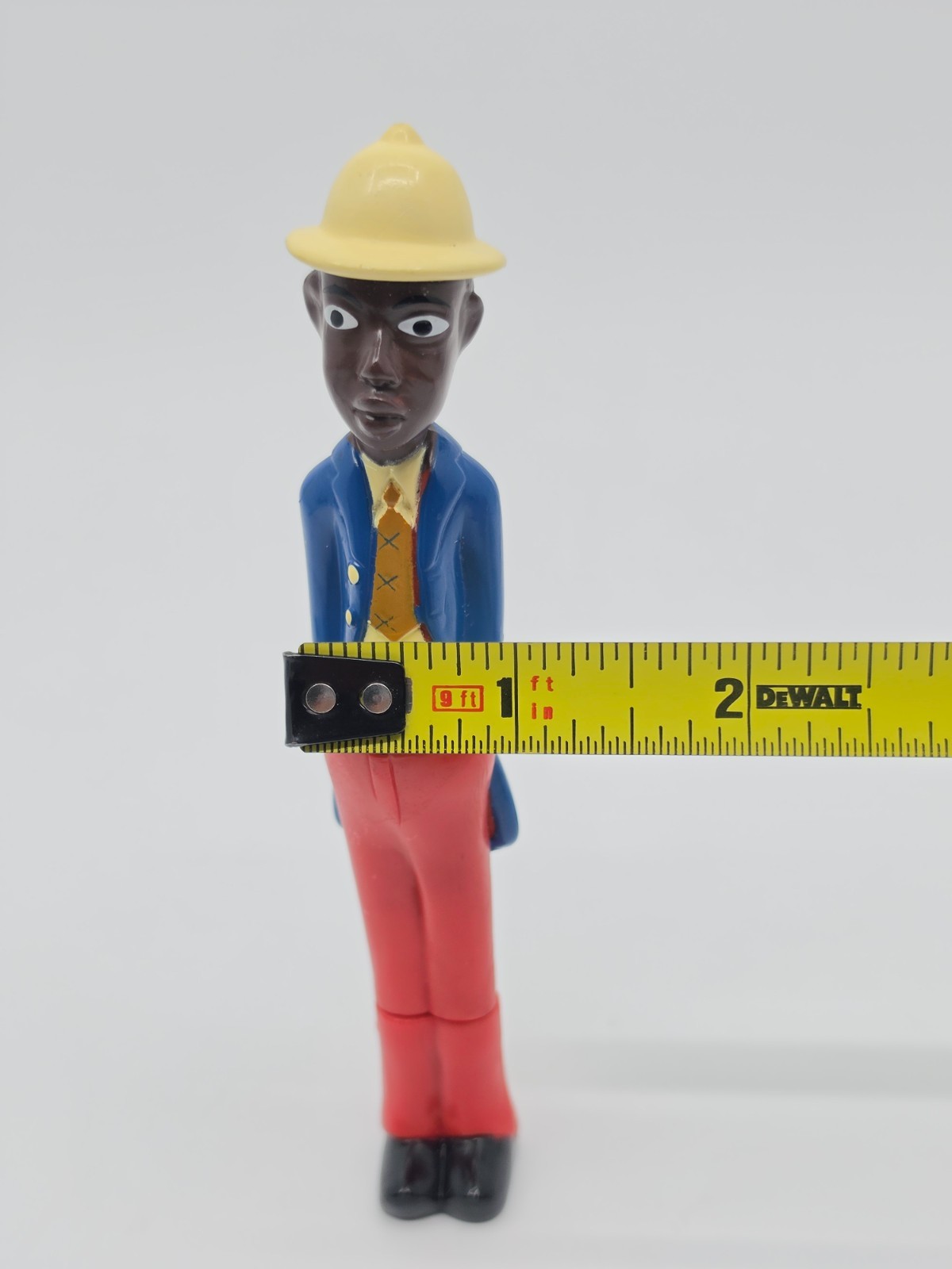 Rare Colonial Figure Novelty Pen African Colon Statue 5.5″ NOS Heart and Star