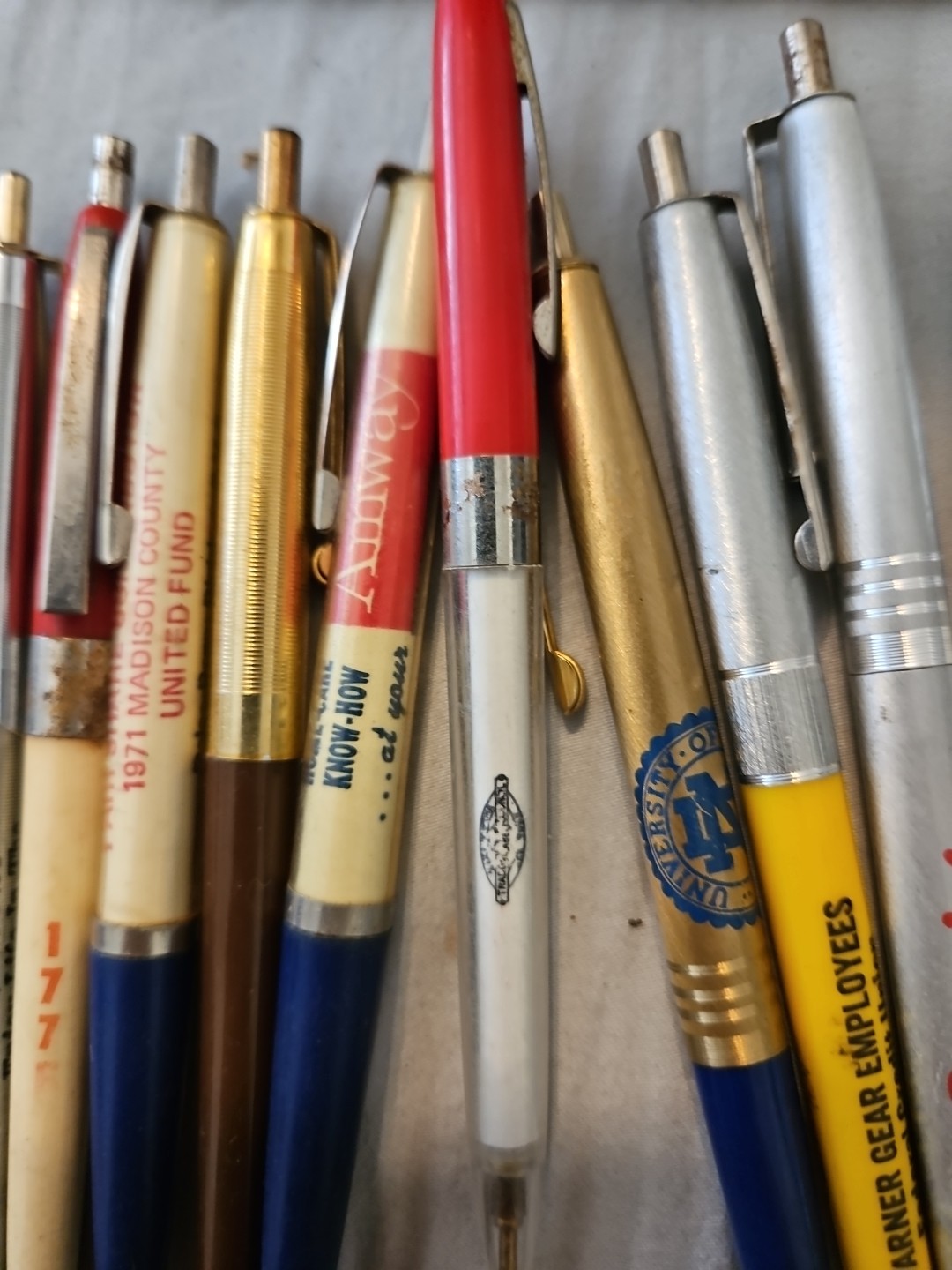 Lot of 15 Vintage Advertising Ballpoint Pens Branded Coors Rare+ Bic Clic