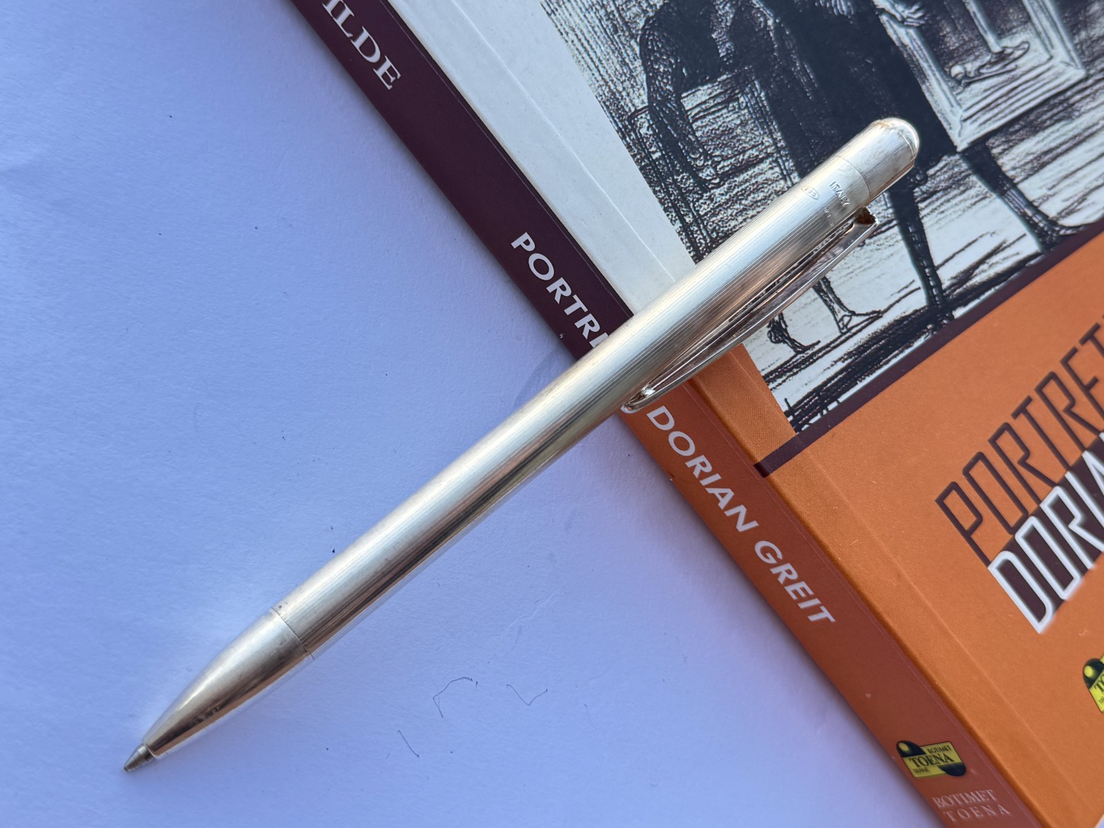 Delta Ballpoint Pen Silver 925 In Very Good Condition Made In Italy