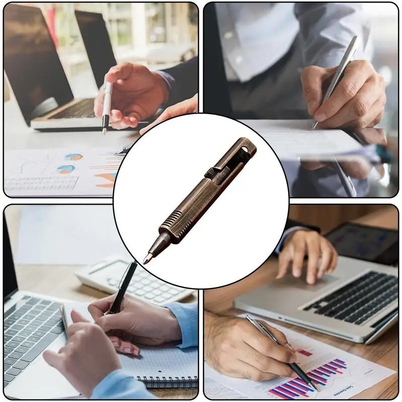 Mini Metal Ballpoint Pens For Journaling Brass Short Ballpoint Pens