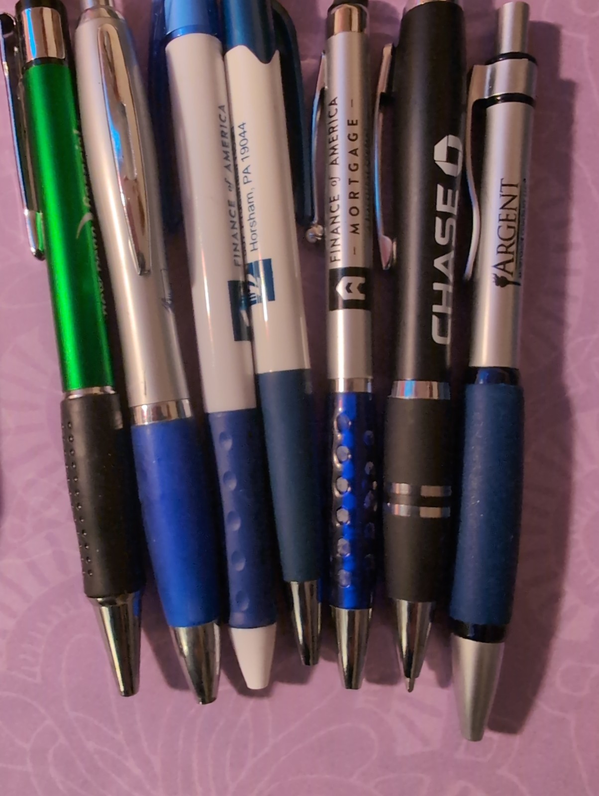 Pen Lot of Pens Finance Mortgage Title Company Weighted Metal And Plastic Lot 10