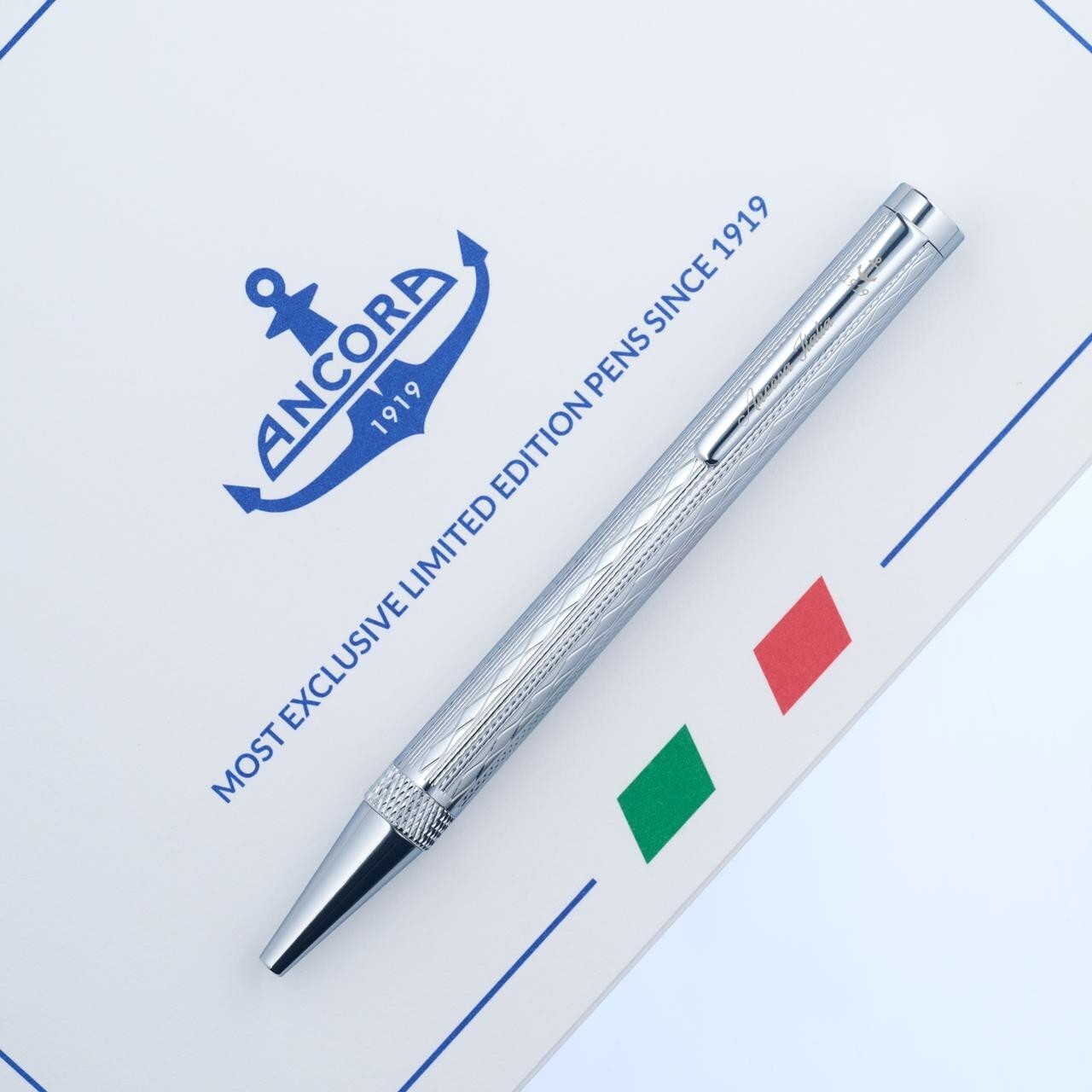 SOVEREIGN CHROME Limited edition of 888 pens by Ancora 1919 Italia brand new