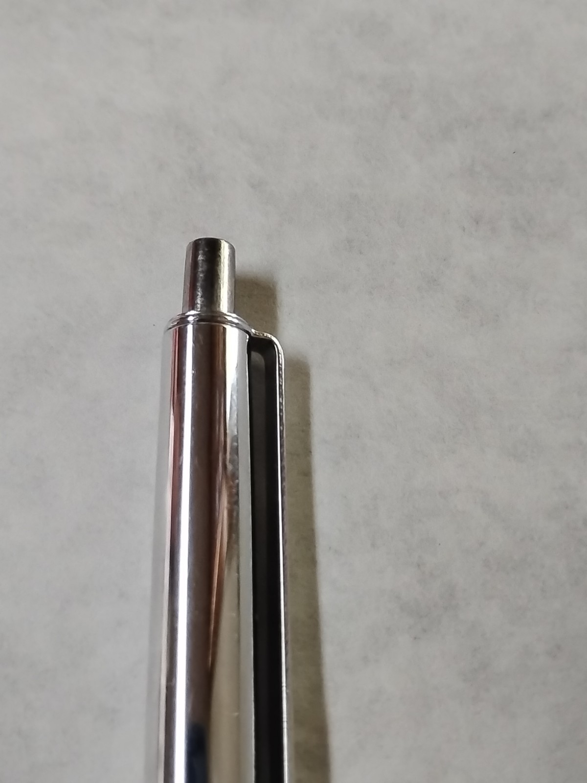 Vintage Paper Mate Double Heart Ballpoint Pen Black Silver Black Ink Tested #F1