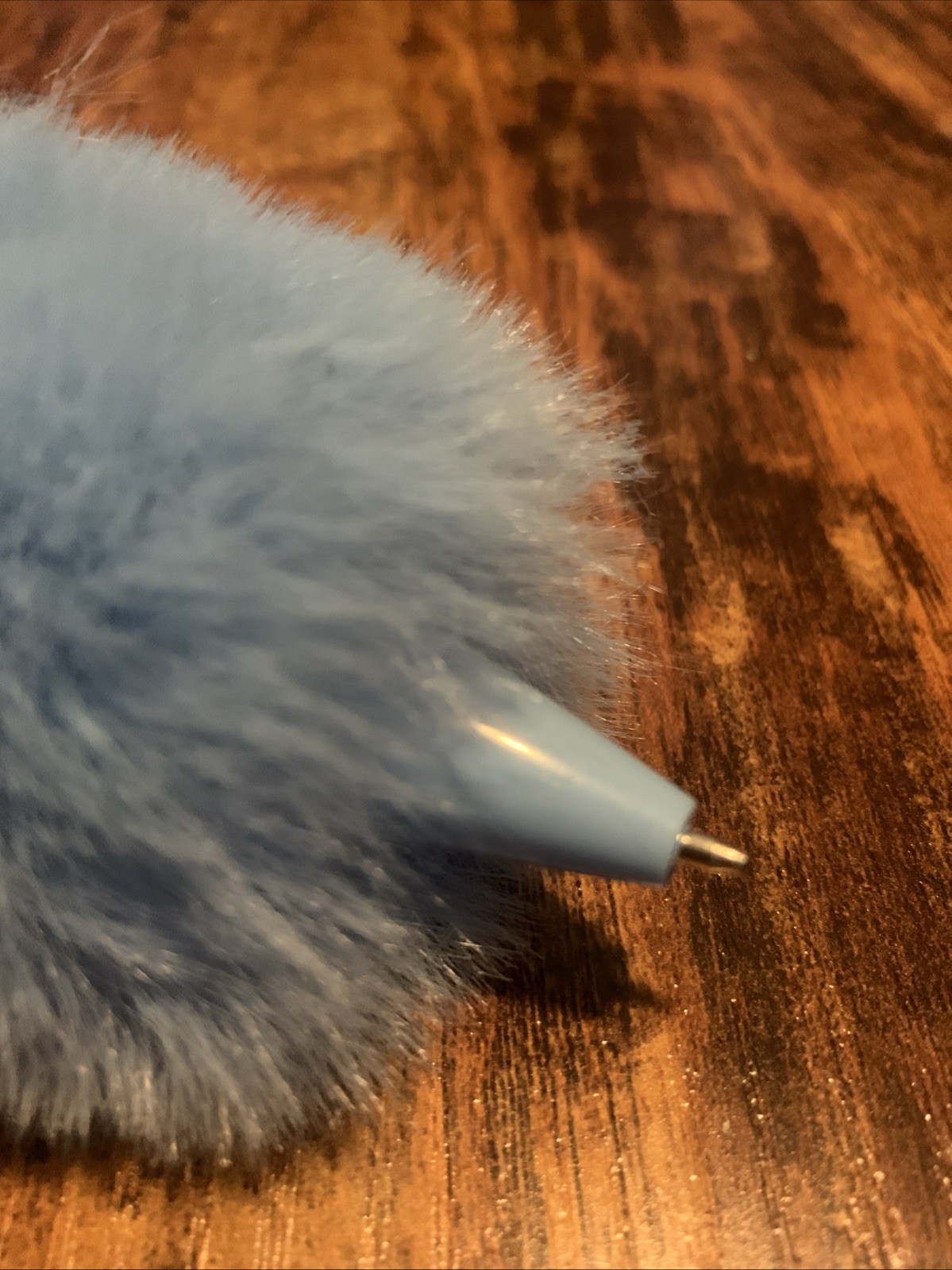 Jumbo BULE FURRY pen Collectible/novelty/oversize