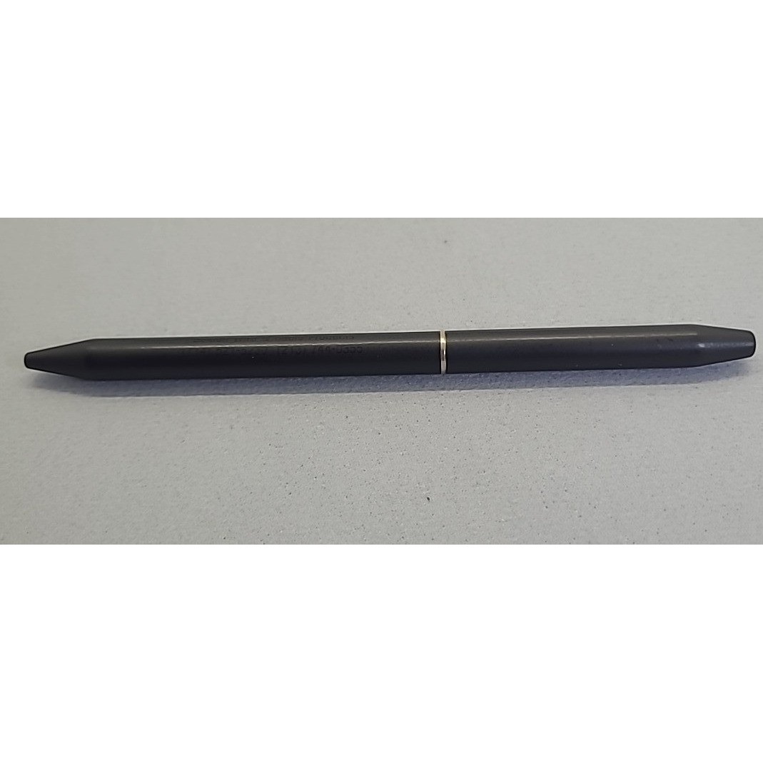 Vintage Chromatic Pen Black Matte Twist Ballpoint USA Pat Gold Trim