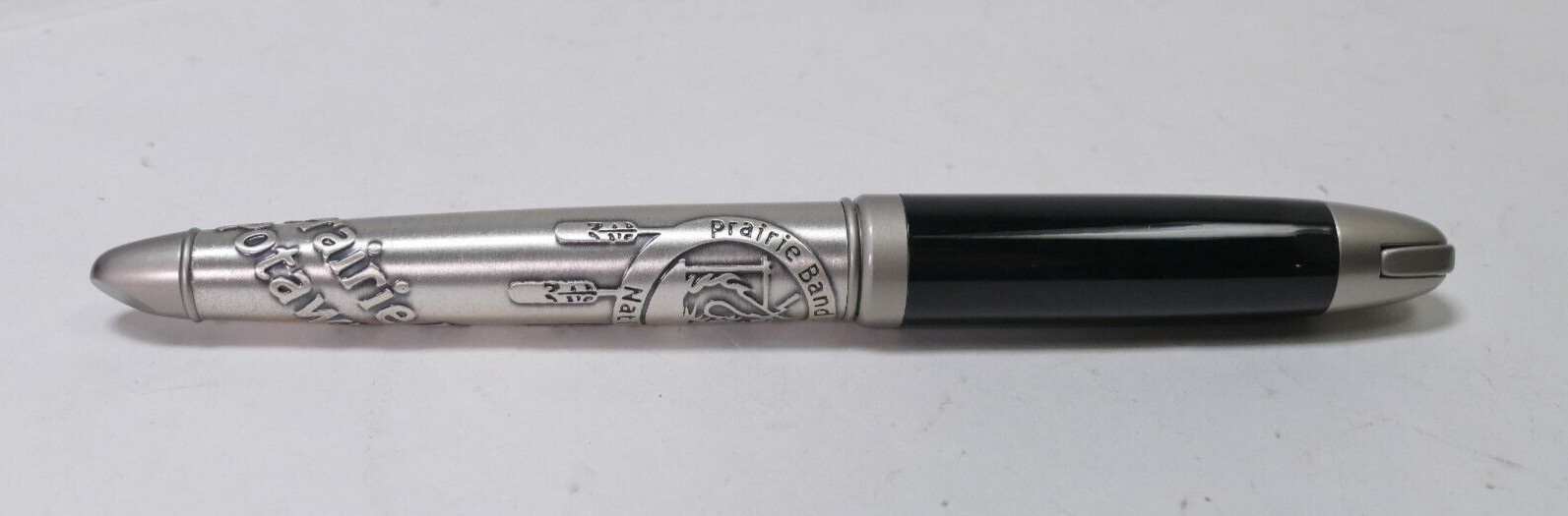 Bettoni Black With Embossed Pen – Prairie Band Potawatomi Logo