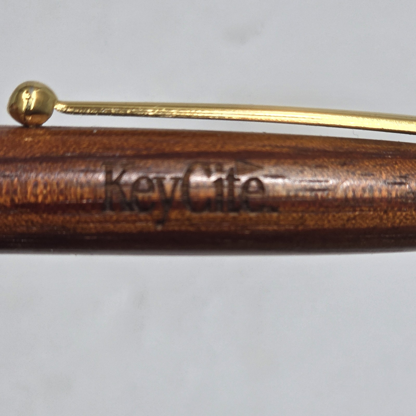 KeyCite Westlaw Thomson Reuters Promo Wooden Ballpoint Pen Gold Trim Wood Grain
