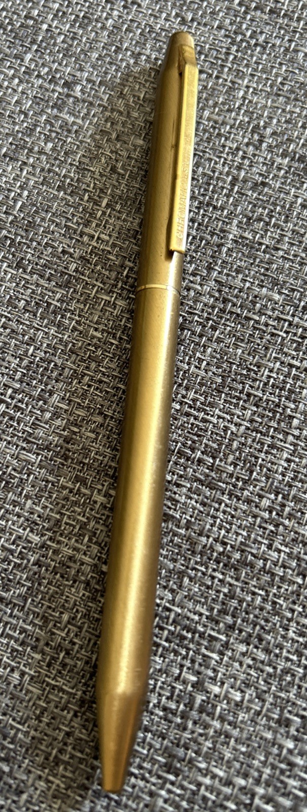 Chromatic Vintage Ballpoint Pen Gold USA Rare Metal