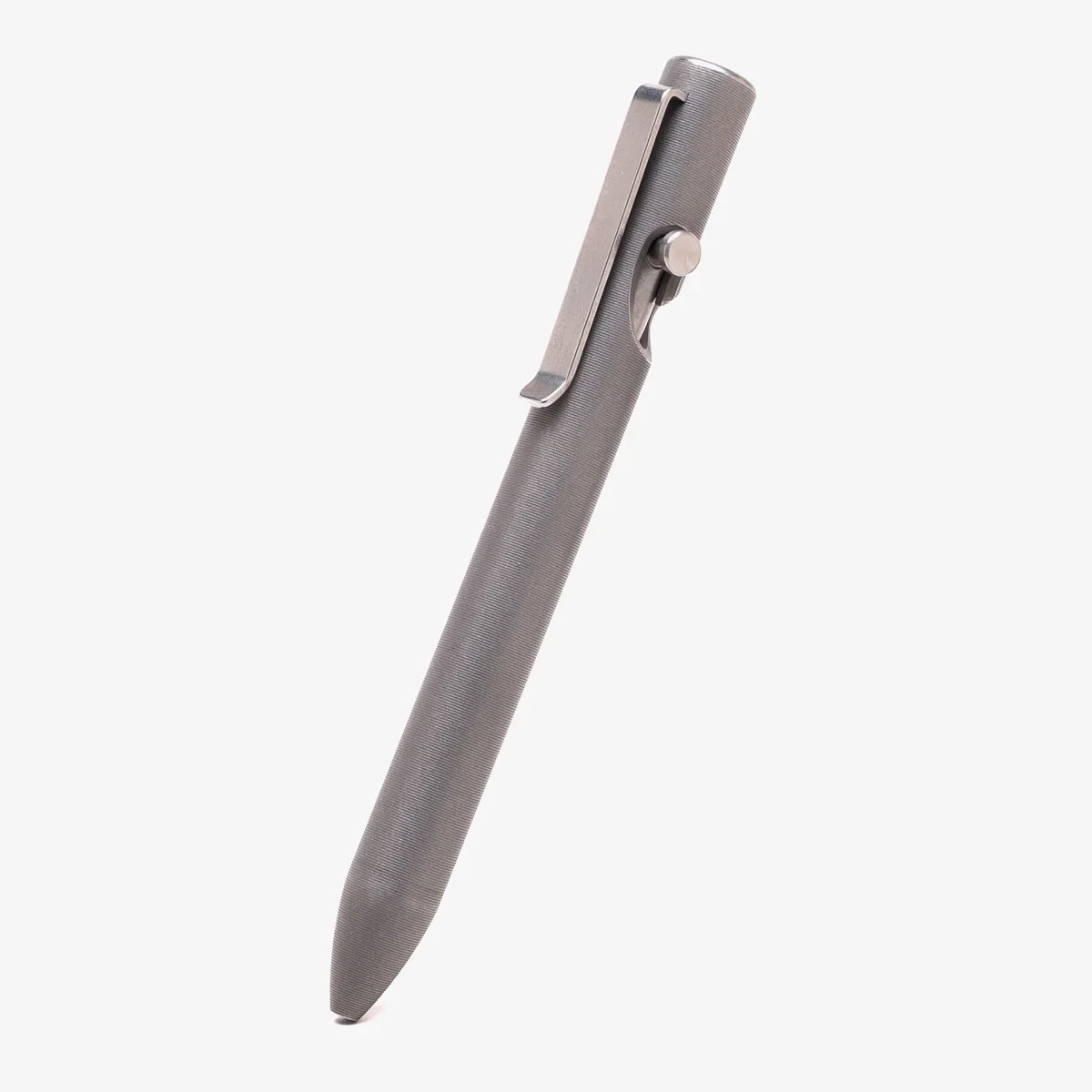 NEW Tactile Turn Stonewashed Titanium Bolt Action Pen – Short [5.1”] EDC Kubaton