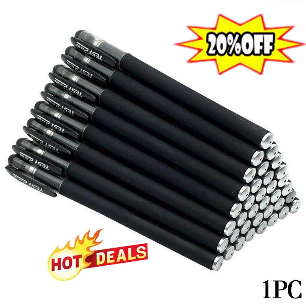 1PC Black Gel Pen Full Matte Water 0.5 Pens Writing Stationery Supply Office US-