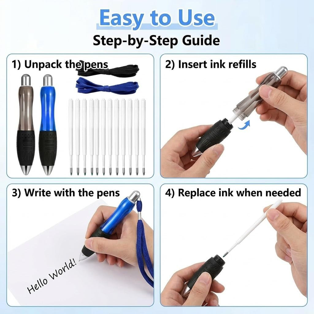 Ergonomic Fat Grip Pens 14Pcs – Large Barrel Writing Aids for Arthritis Tremor |