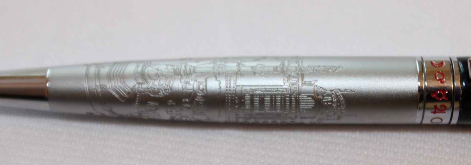 GEVRIL COLUMBUS CIRCLE BRASS & BLACK BALL POINT PEN – ITALY