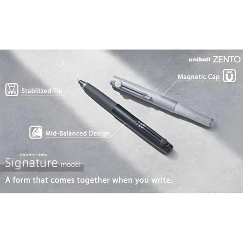 Uni-ball ZENTO Ballpoint Pen Champagne Gold 0.7mm With Free Refills (US Seller)