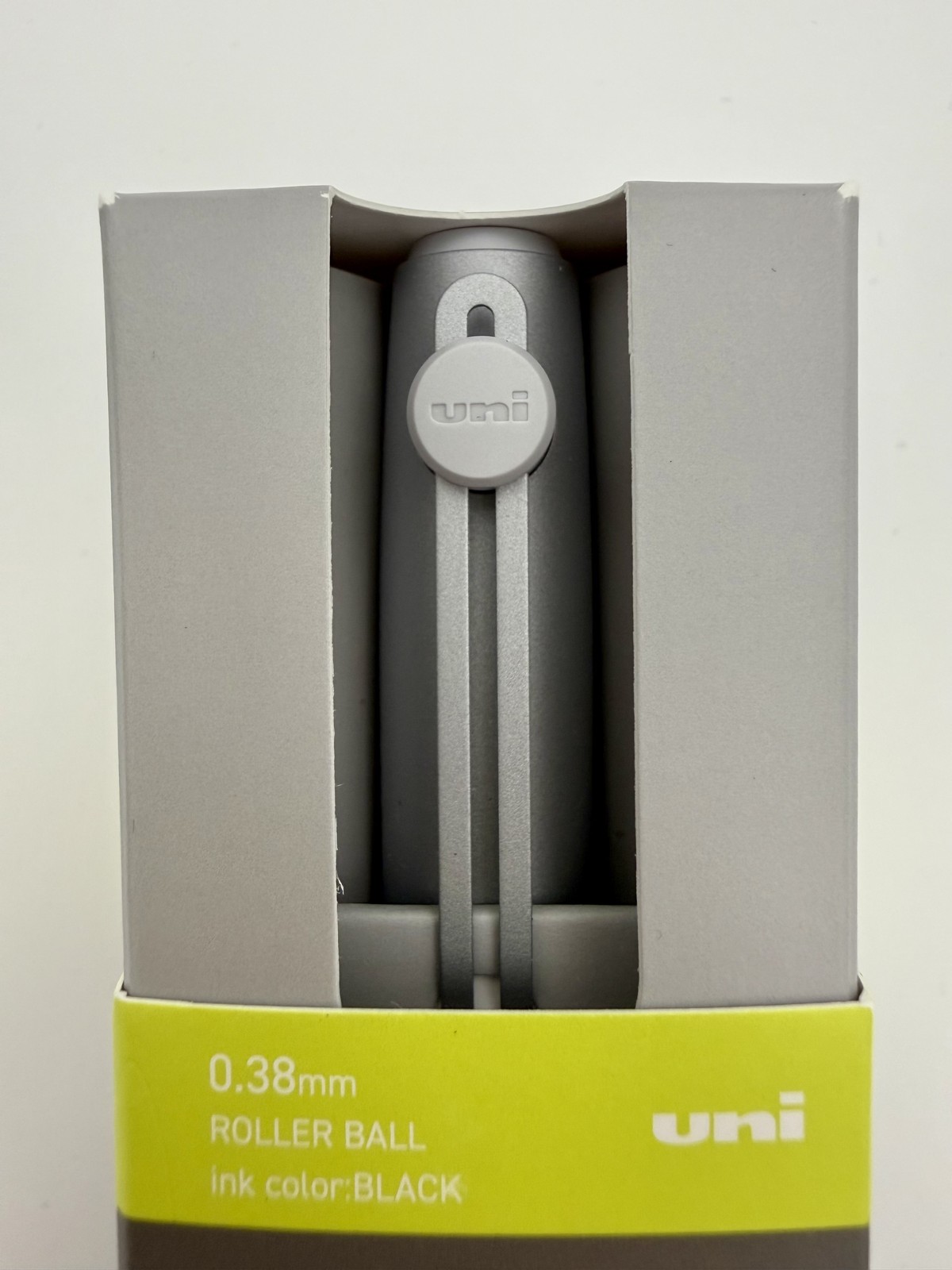 MITSUBISHI PENCIL uniball ZENTO Signature Model Silver 0.38mm Japan NEW