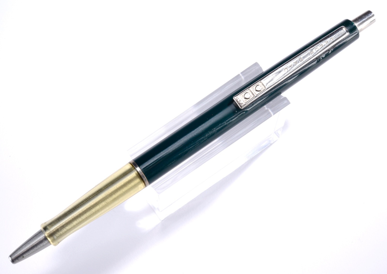 Paper Mate Vintage Contour Double Heart Hunter Green Ballpoint Pen #3