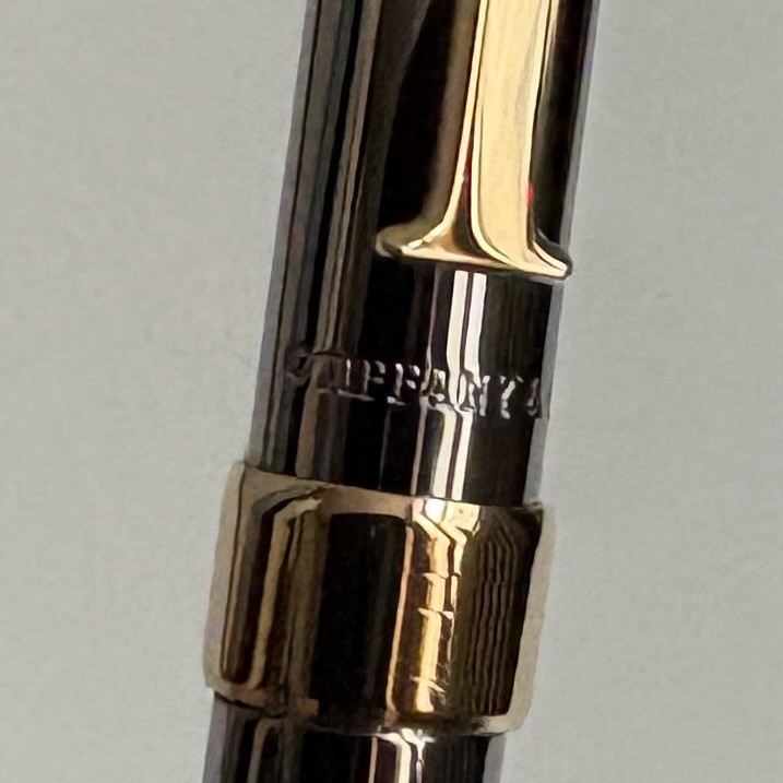 NWOT TIFFANY＆CO. Ballpoint Pen T Clip Silver & Gold Trim Box & Pouch