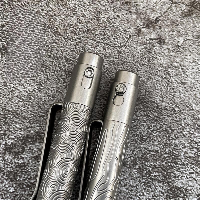 Titanium Alloy Ballpoint Pen Business Writing Signature Pen EDC Multi-tools Gift