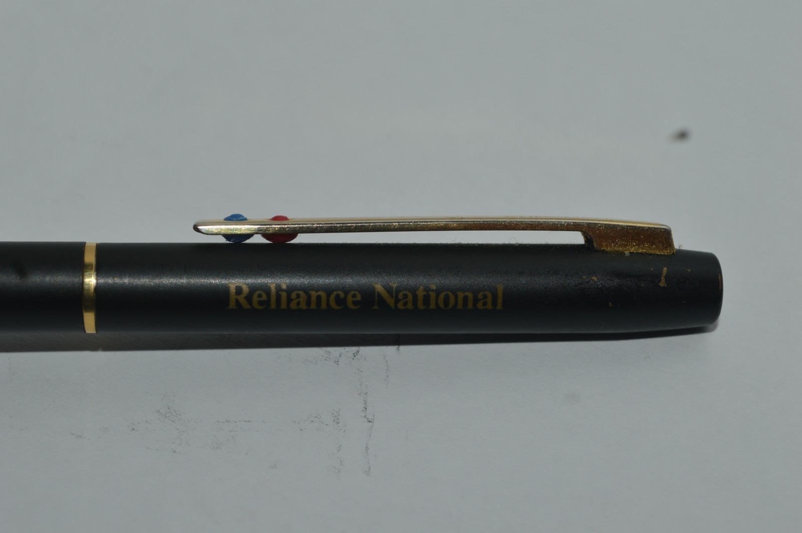 CHROMATIC Ballpoint Pen 2 Ink Reliance National The Choice Satin Black USA 1990s