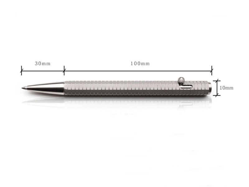 EDC Solid TC4 Titanium Alloy Bolt Ballpoint Pen Business Office Singnature Pen