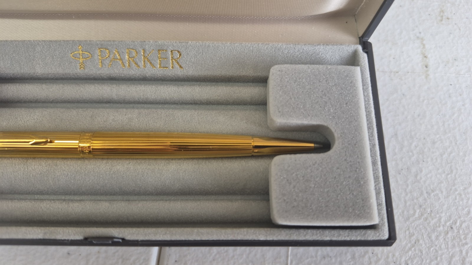 Parker 95 Insignia 23k Gold Filled Rollerball pen with Box Needs New Ink