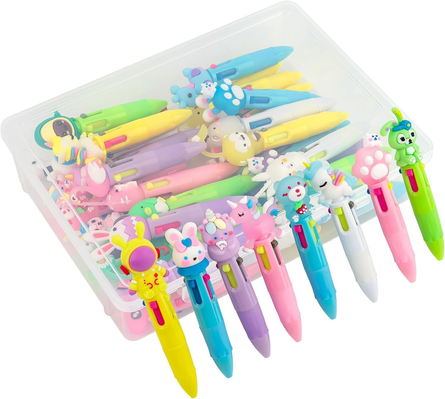 Multicolor Pen in One – Cute Pens for Kids – 42-Pack Multicolor Pens, Perfect fo