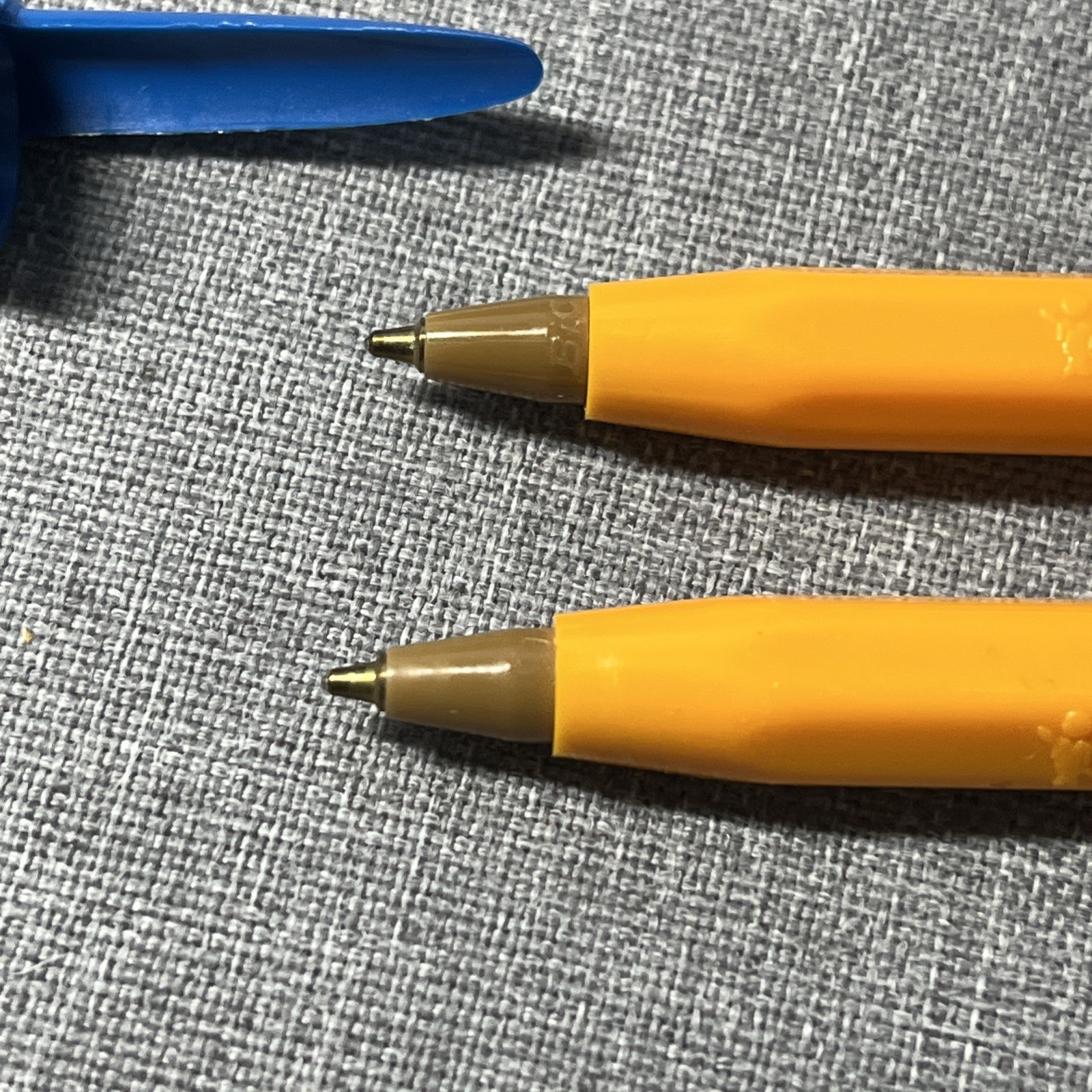 Vintage Bic Pen F-29 fine point BLUE USA 29¢ Set Of 2 Not Tested May Need Ink