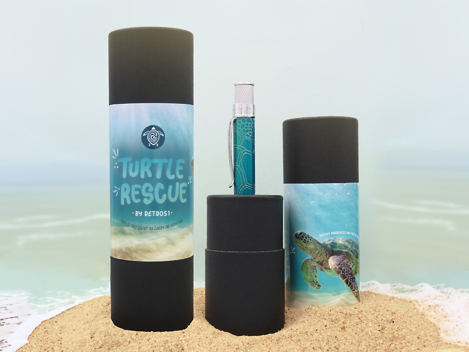 Retro 51 Tornado Ballpoint Pen Sea Turtle Rescue – Sealed in Tube