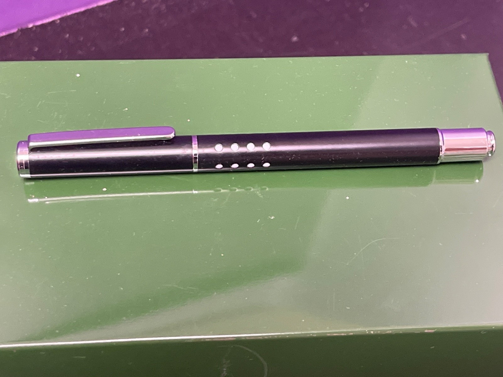 GERMANY HAUSER cap ink Pen black silver body black ink