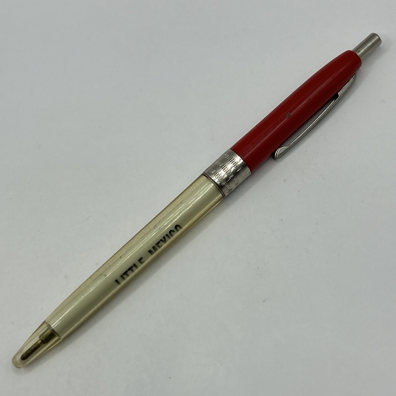 VTG Ballpoint Pen LITTLE MEXICO Mexican Fine Food Mattoon Illinois