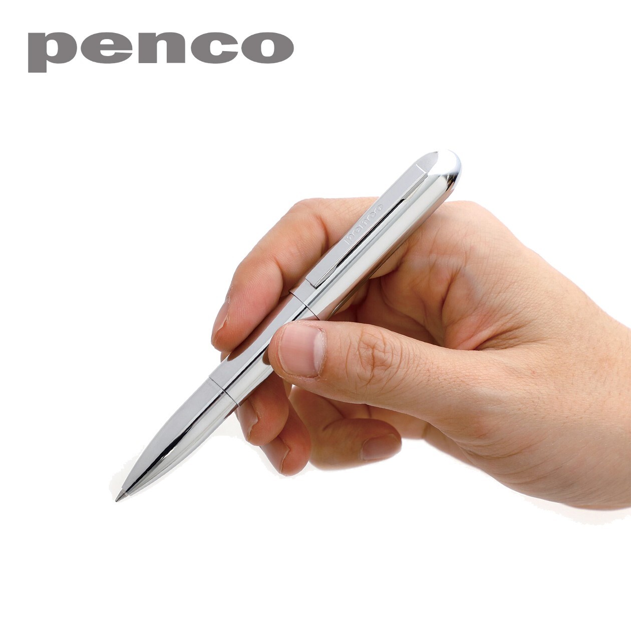 HIGHTIDE PENCO BULLET Ball Point Pen 0.7mm Solid Brass Body Japan Made