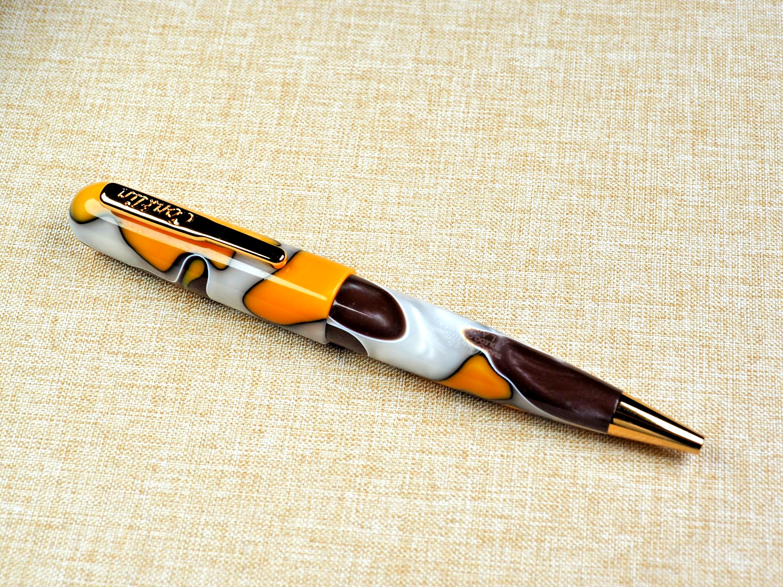 BEAUTIFUL CONKLIN ALL AMERICAN YELLOWSTONE BALLPOINT PEN – NEW IN BOX