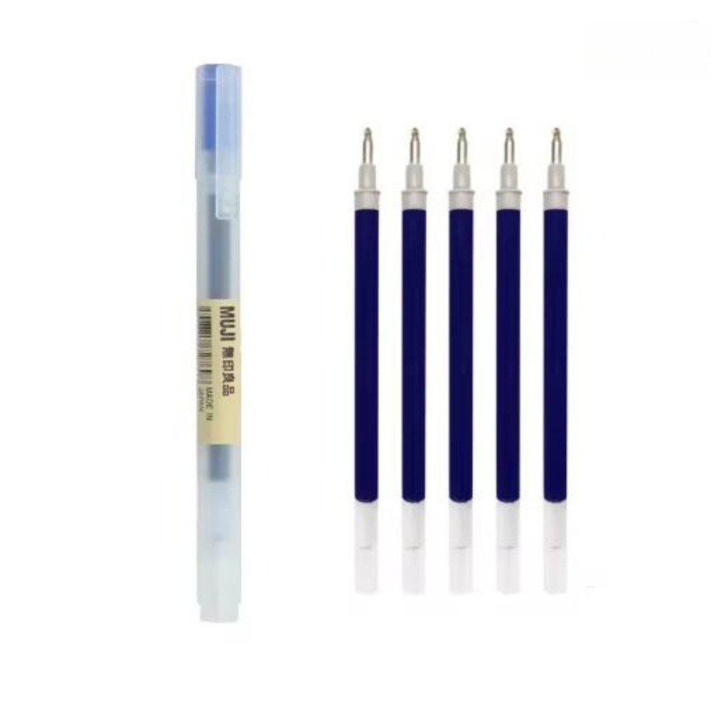 10pcs Muji Moma Japan 0.38/0.5mm Non-toxic Gel Ink Pen 4 Colors Muji Ballpoint