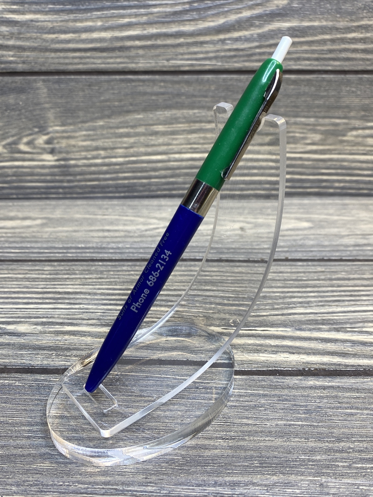 Vintage Pen Camelot Cleaners And Laundry Windsor Colorado Blue And Green￼￼