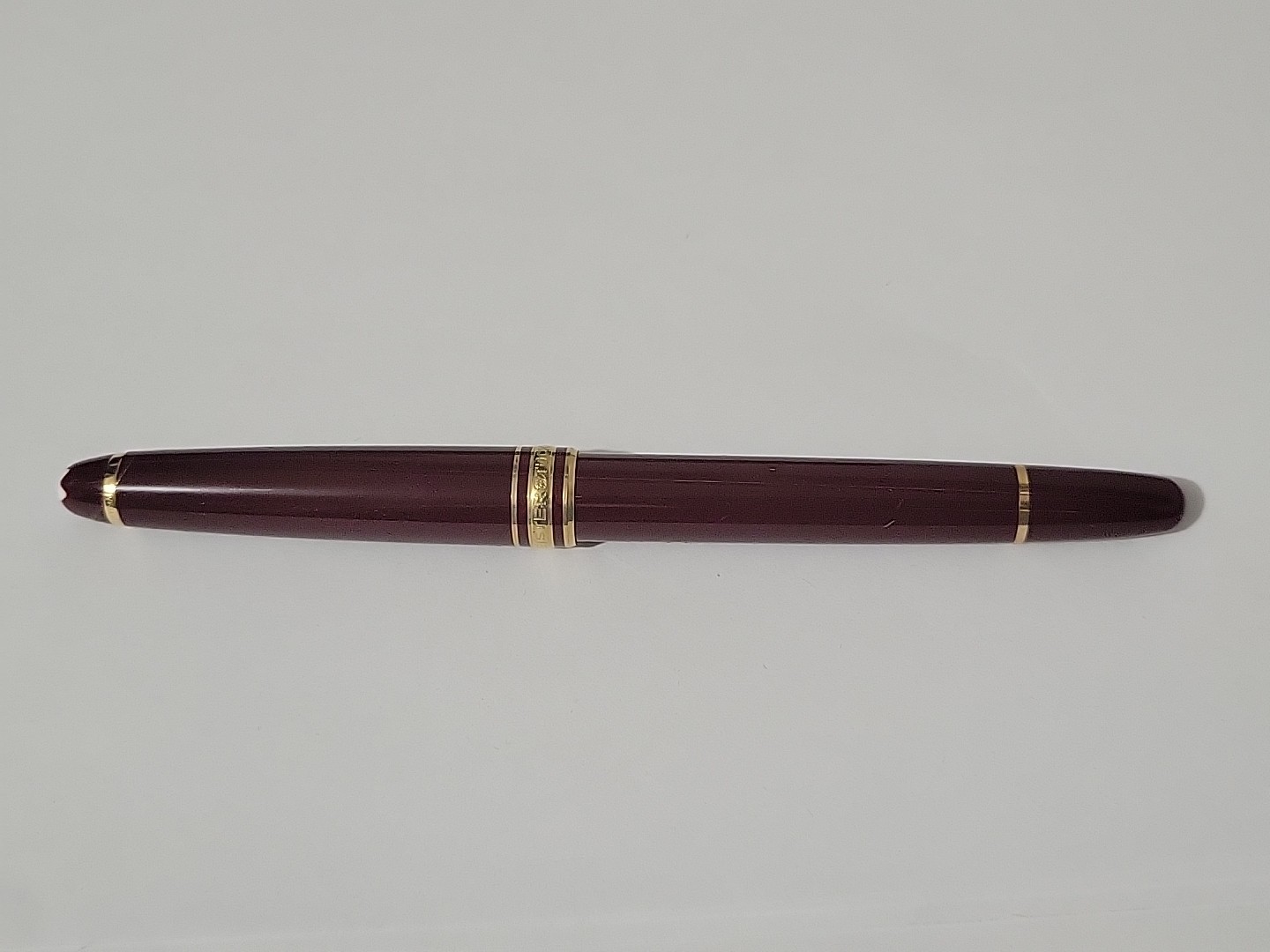 Montblanc Meisterstuck Bordeaux Ballpoint Pen Gold Trim West Germany with Box