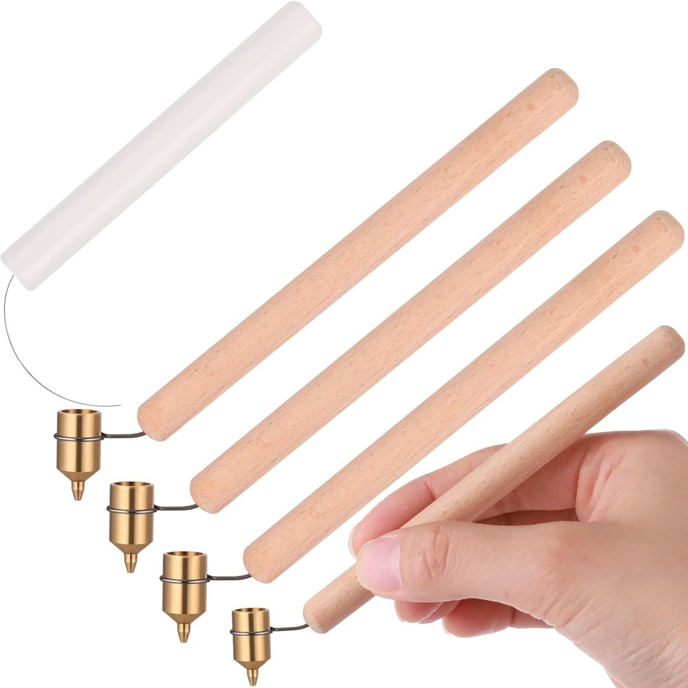 0.3mm 0.4mm 0.6mm Hot Crayon Wooden Handle Painting Pen Ruler Pen2069