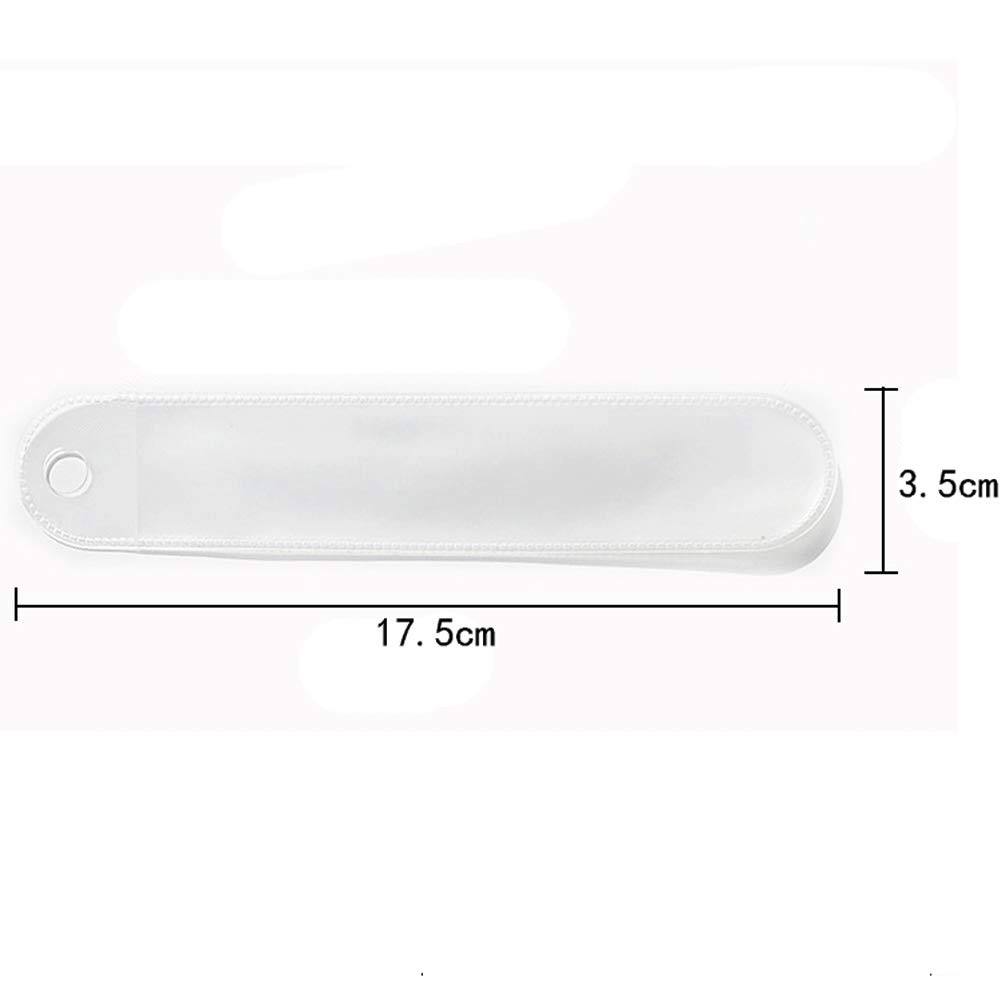 luzen 50Pcs Clear Plastic Pen Pouch Bag Single Pen Sleeve Case Holder Ballpoint
