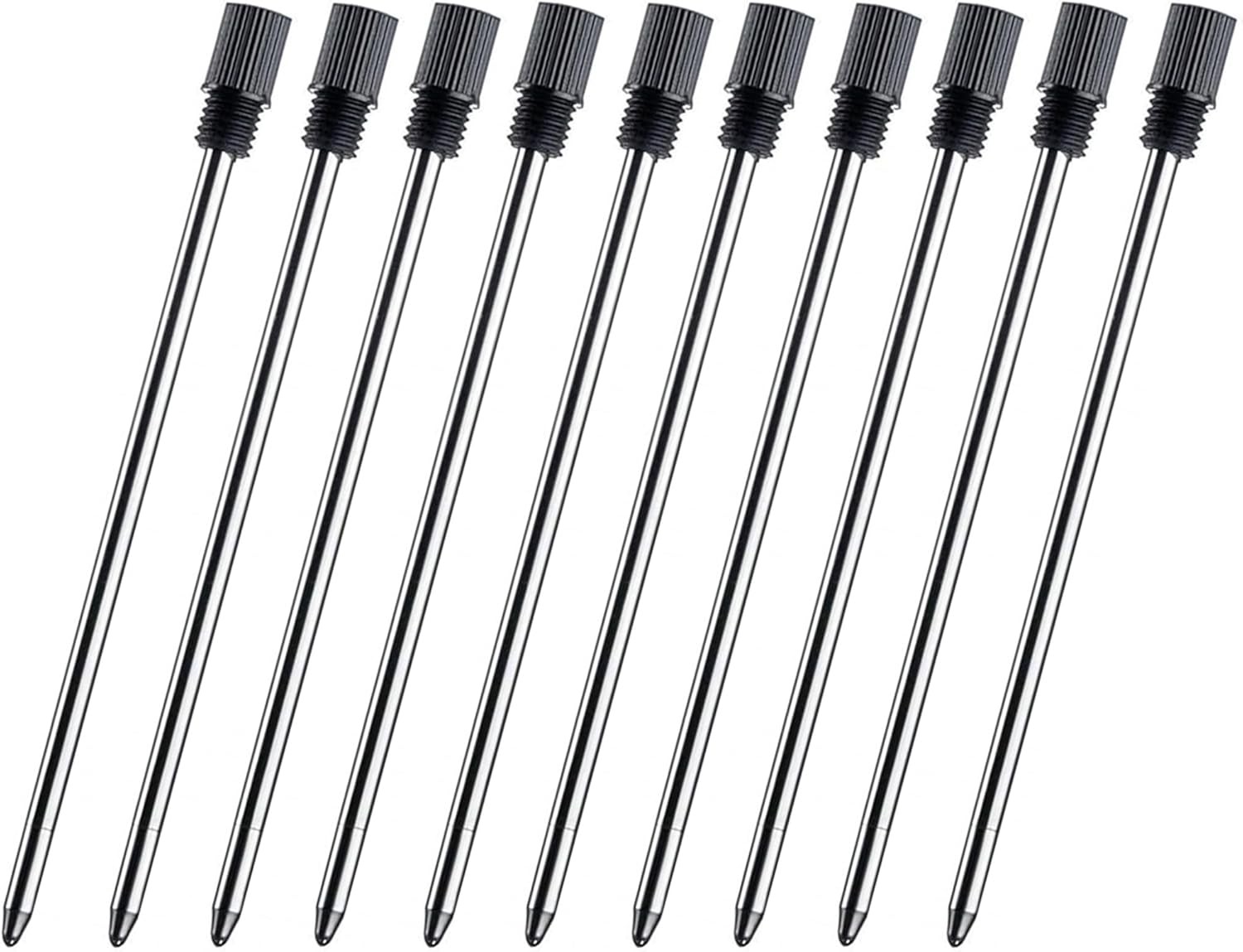 Mini D1 Ballpoint Ink Pen Refills for Twist Pens, 1mm Medium Tip, Compatible wit