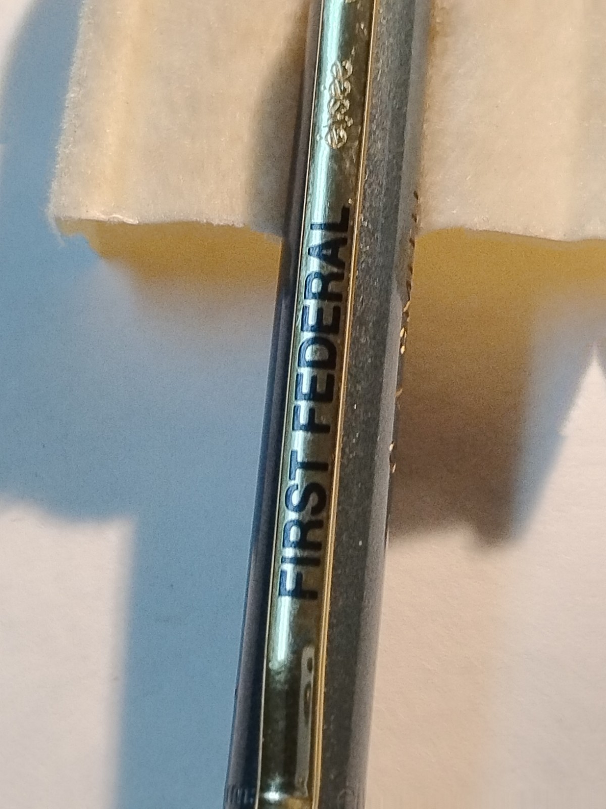 VTG Elysee Ballpoint Pen-Grey-personalized & Frist Federal Stamp-Made Germany#88
